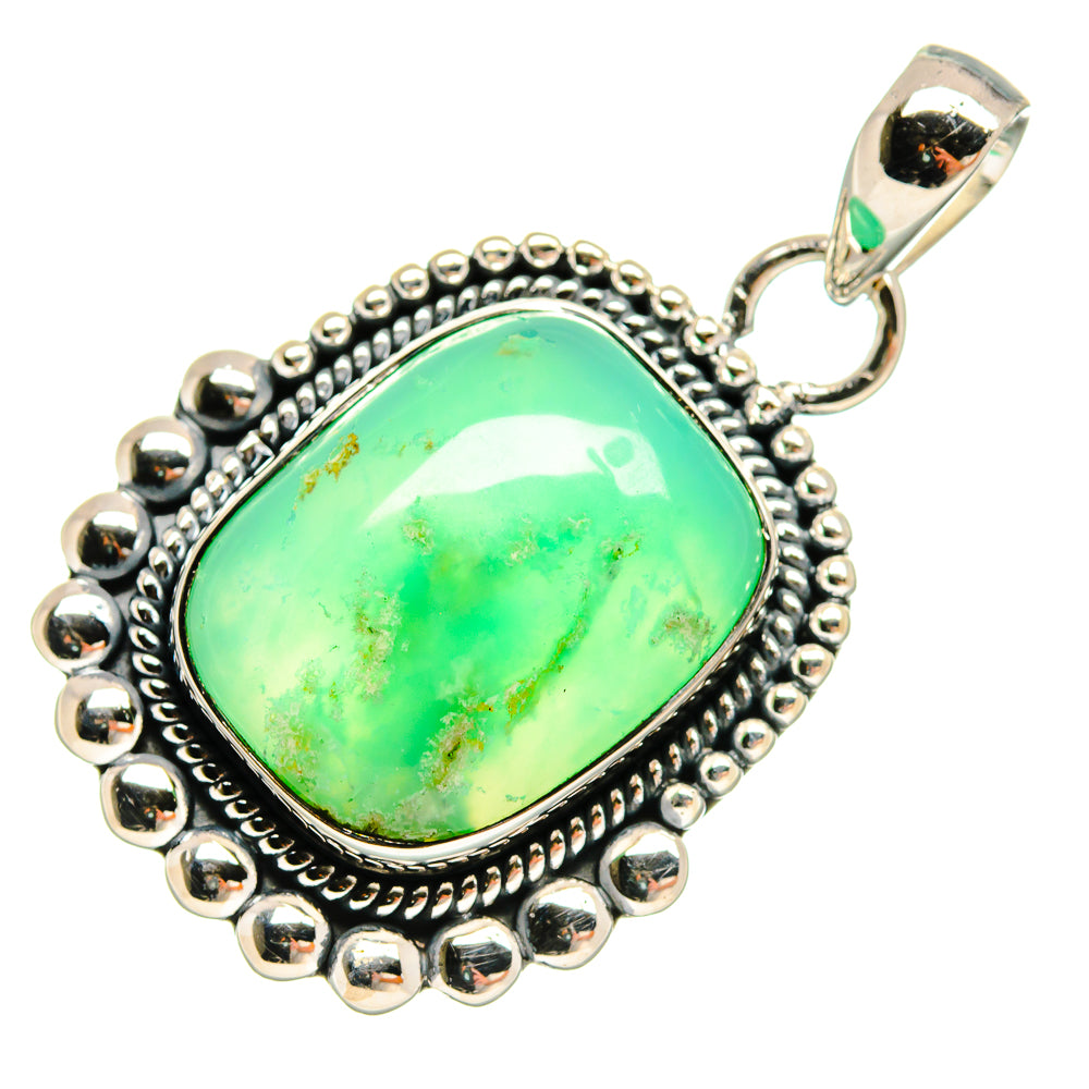 Chrysoprase Pendants handcrafted by Anasilvercos - PD23877 - Photo 2