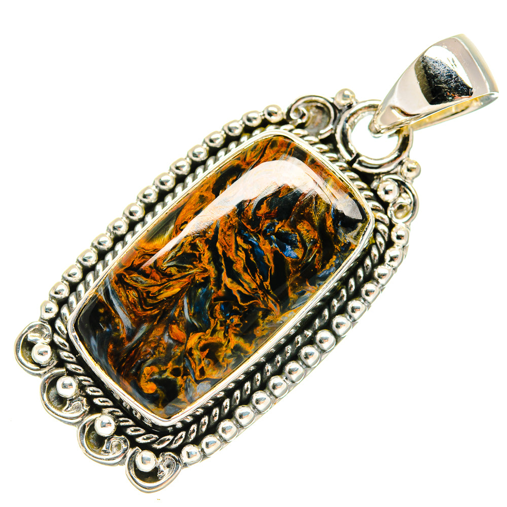Golden Pietersite Pendants handcrafted by Anasilvercos - PD23880 - Photo 2