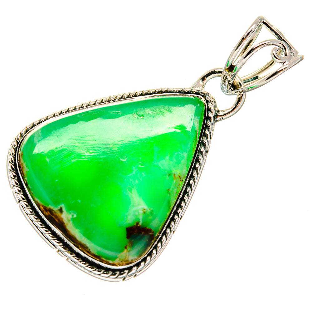Chrysoprase Pendants handcrafted by Anasilvercos - PD23896 - Photo 2