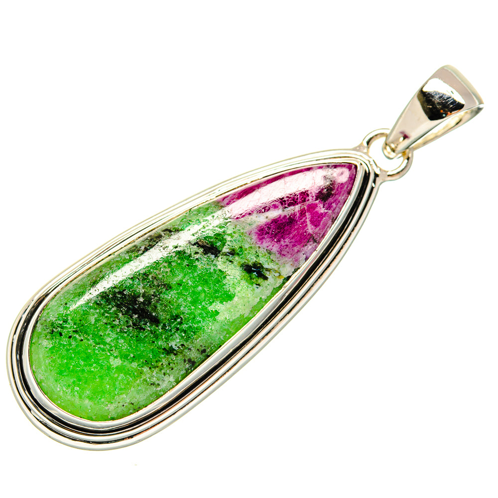 Ruby Zoisite Pendants handcrafted by Anasilvercos - PD23905 - Photo 2
