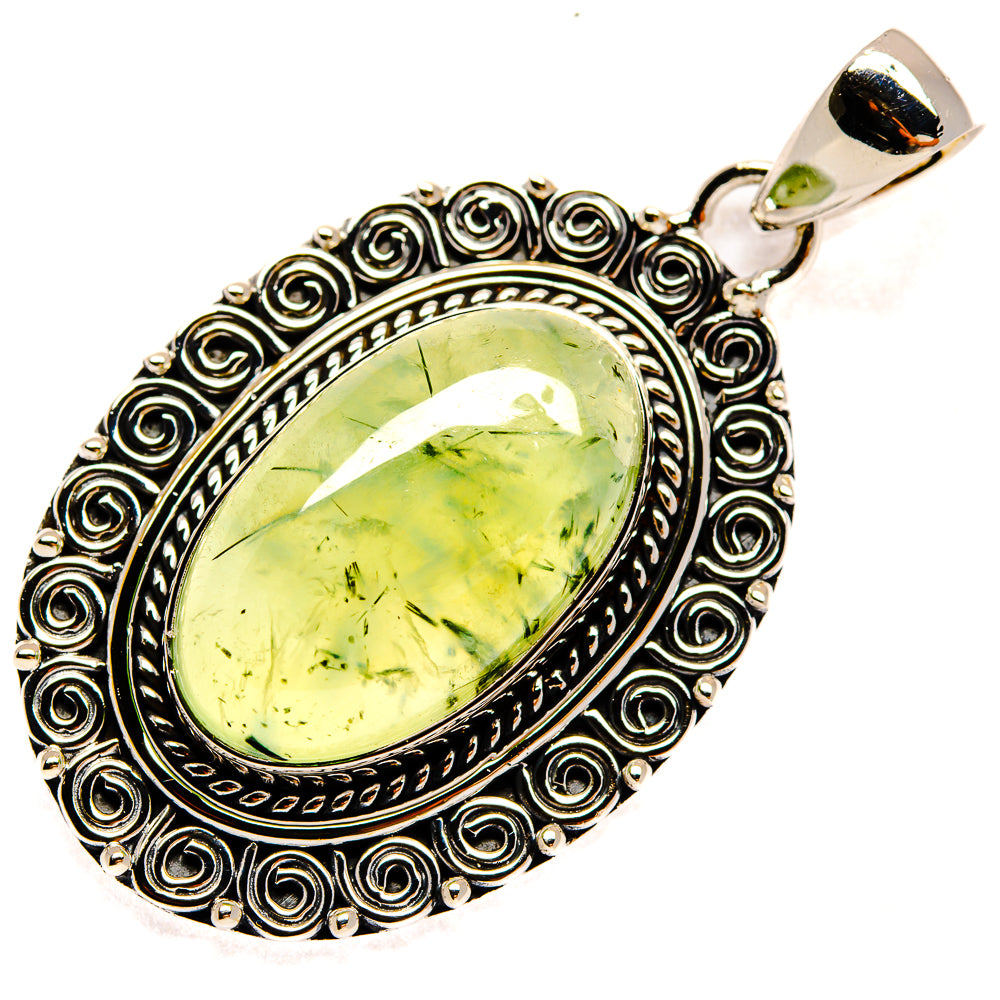Prehnite Pendants handcrafted by Anasilvercos - PD23927 - Photo 2