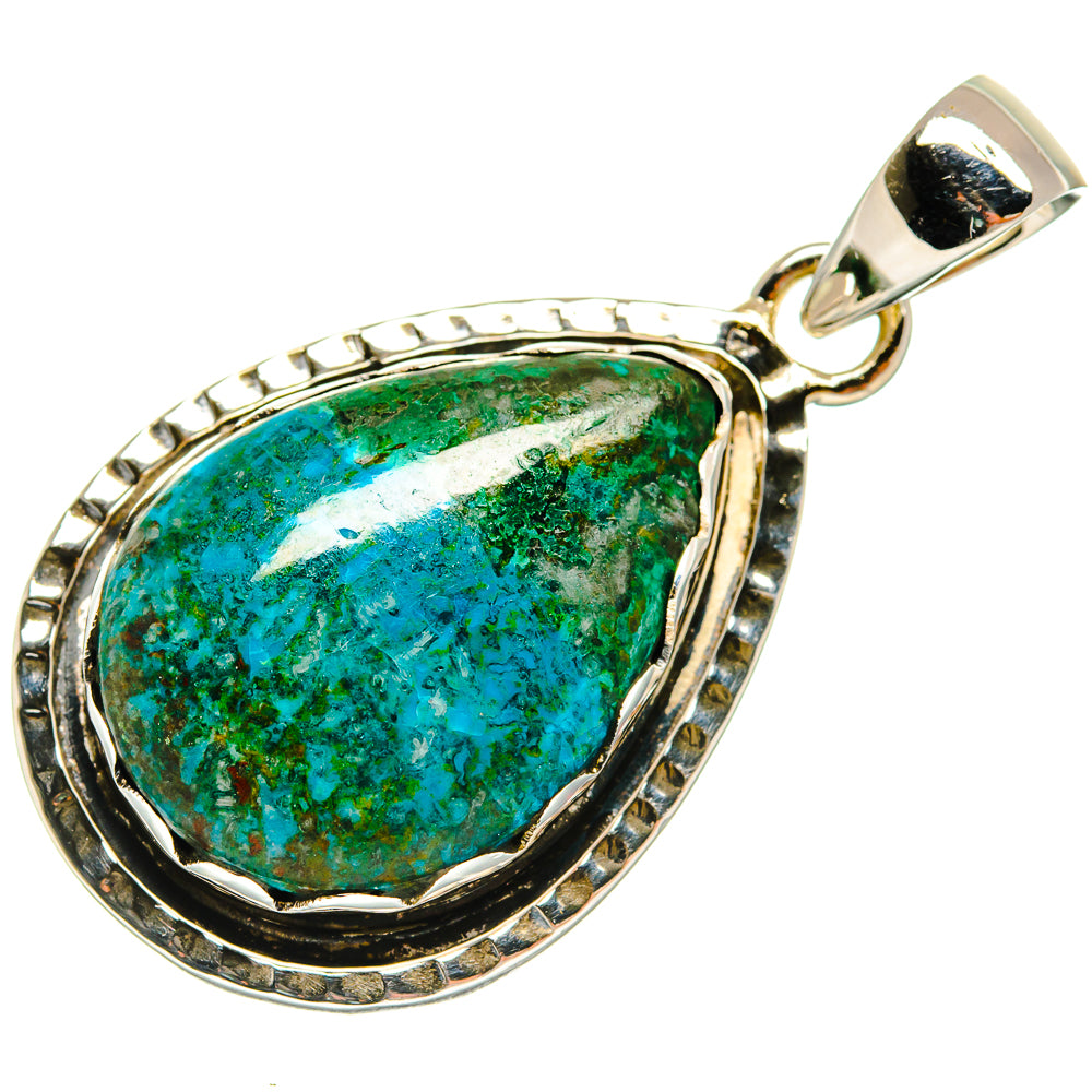 Chrysocolla Pendants handcrafted by Anasilvercos - PD23933 - Photo 2