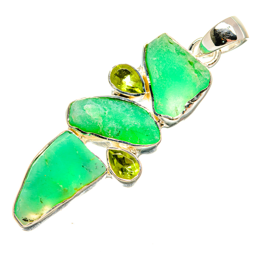 Chrysoprase Pendants handcrafted by Anasilvercos - PD23940 - Photo 2
