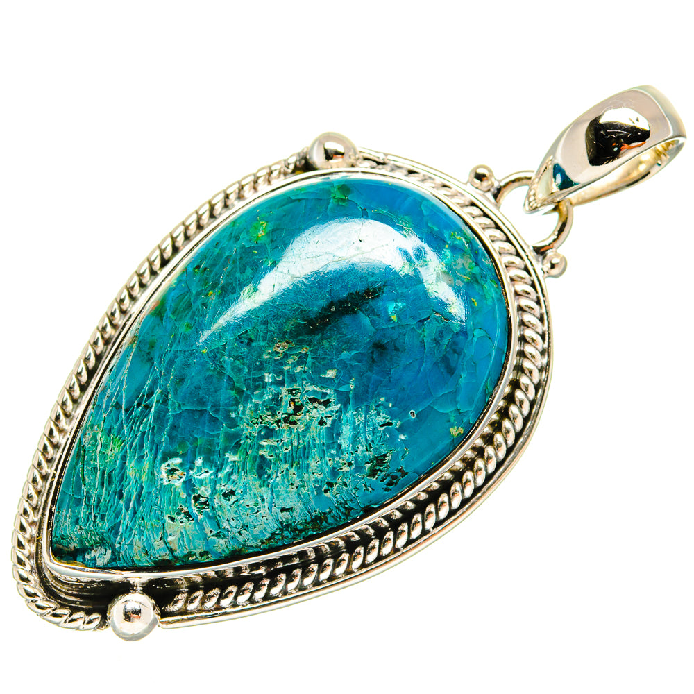 Chrysocolla Pendants handcrafted by Anasilvercos - PD23984 - Photo 2