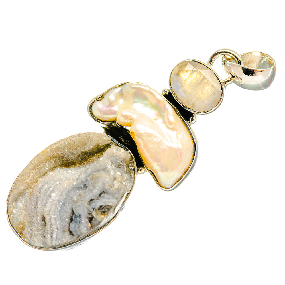 Desert Druzy Pendants handcrafted by Anasilvercos - PD23990 - Photo 2