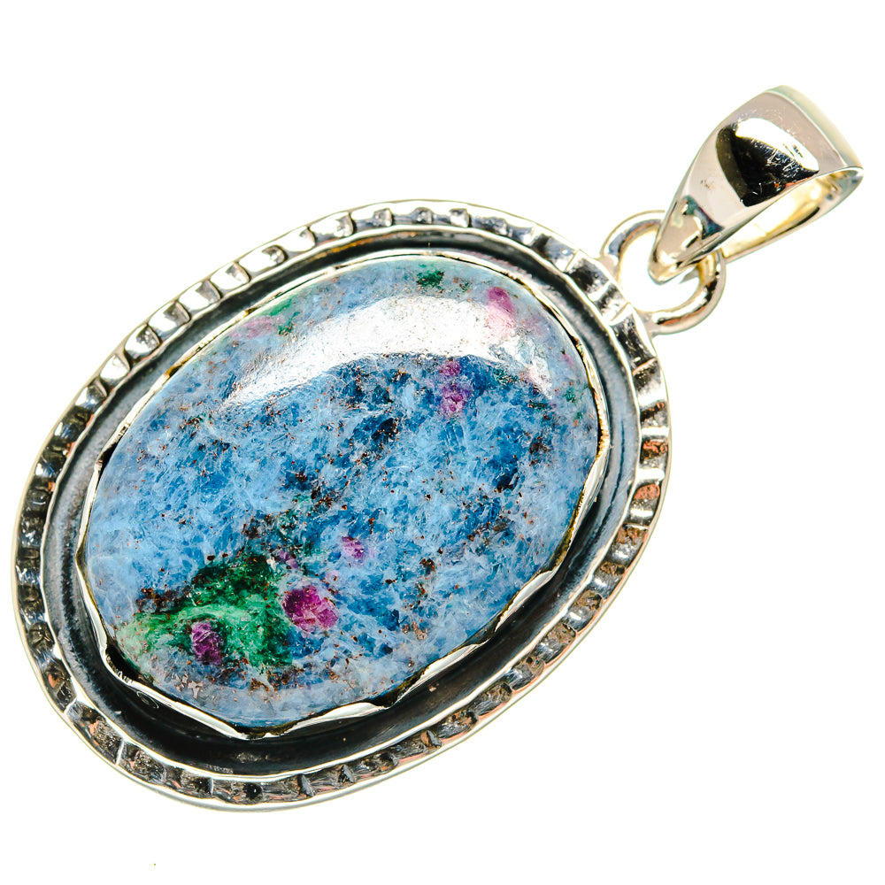 Ruby Fuchsite Pendants handcrafted by Anasilvercos - PD23996 - Photo 2