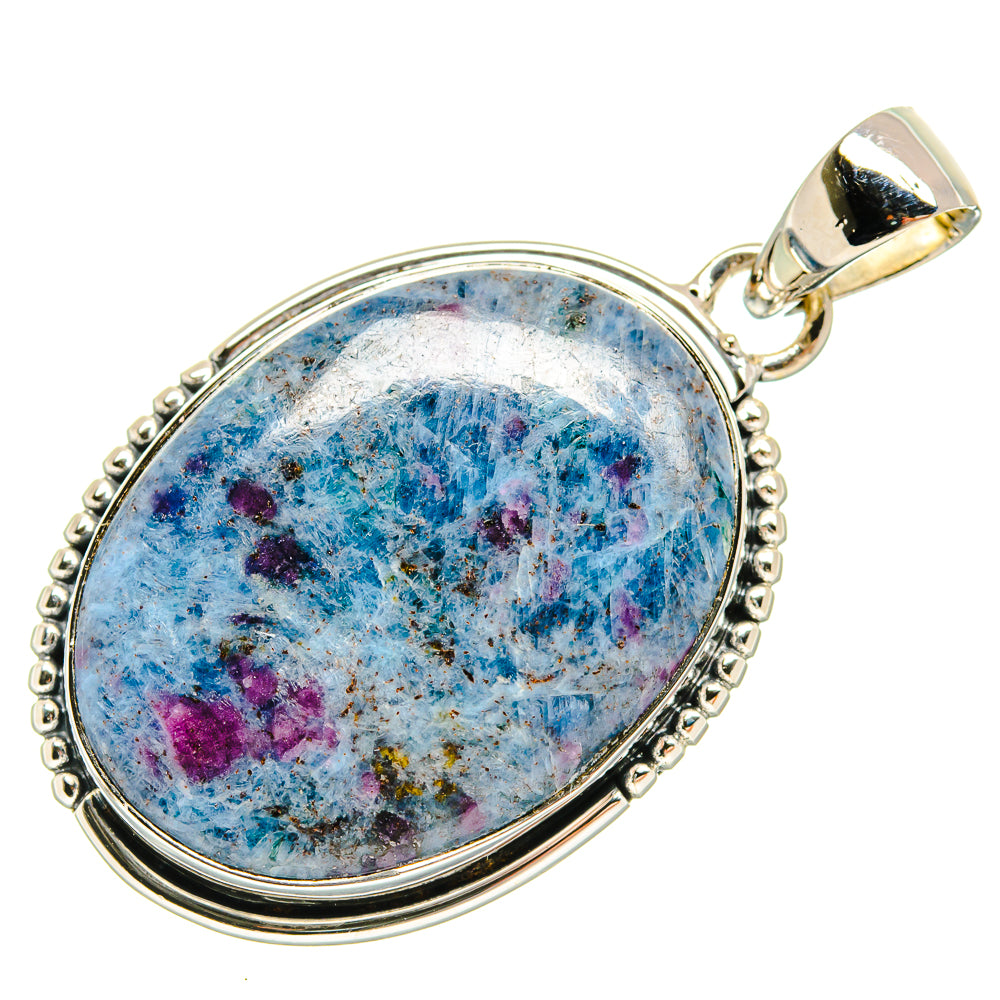 Ruby Fuchsite Pendants handcrafted by Anasilvercos - PD24001 - Photo 2
