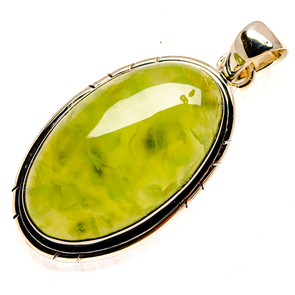 Prehnite Pendants handcrafted by Anasilvercos - PD24007 - Photo 2