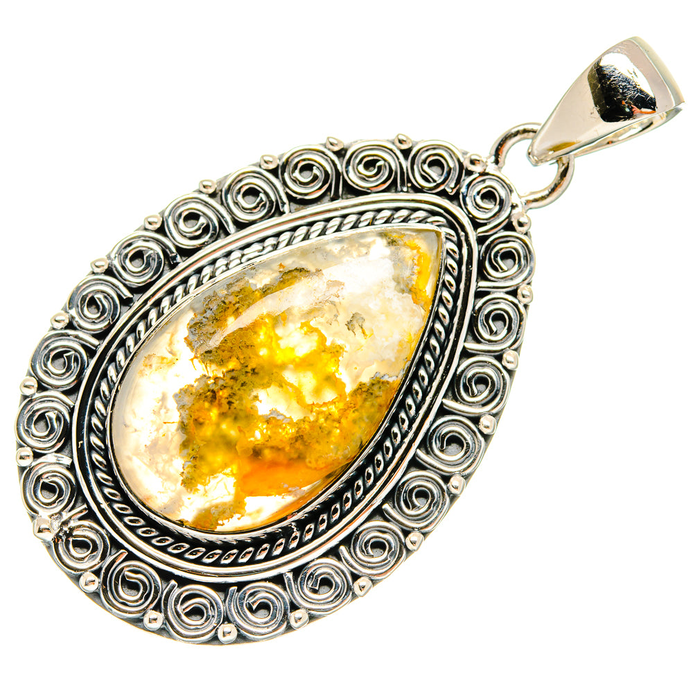 Plume Agate Pendants handcrafted by Anasilvercos - PD24018 - Photo 2