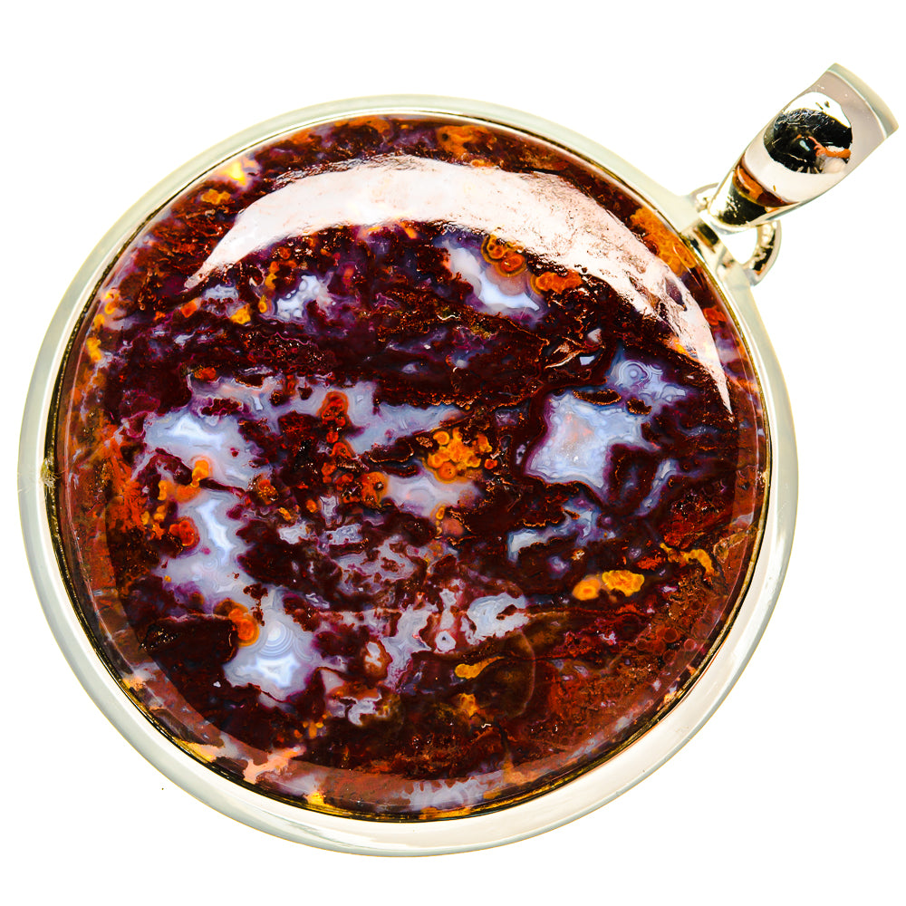Plume Agate Pendants handcrafted by Anasilvercos - PD24021 - Photo 2