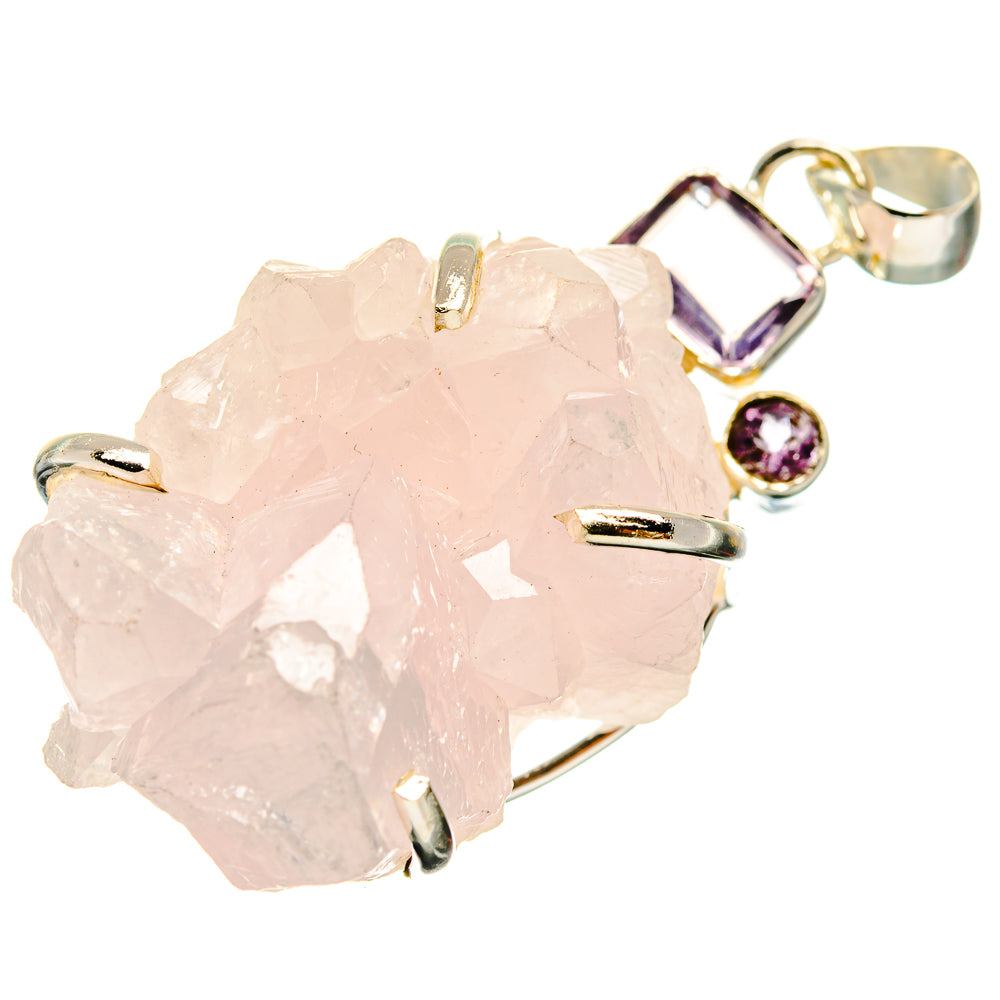 Rose Quartz Pendants handcrafted by Anasilvercos - PD24030 - Photo 2