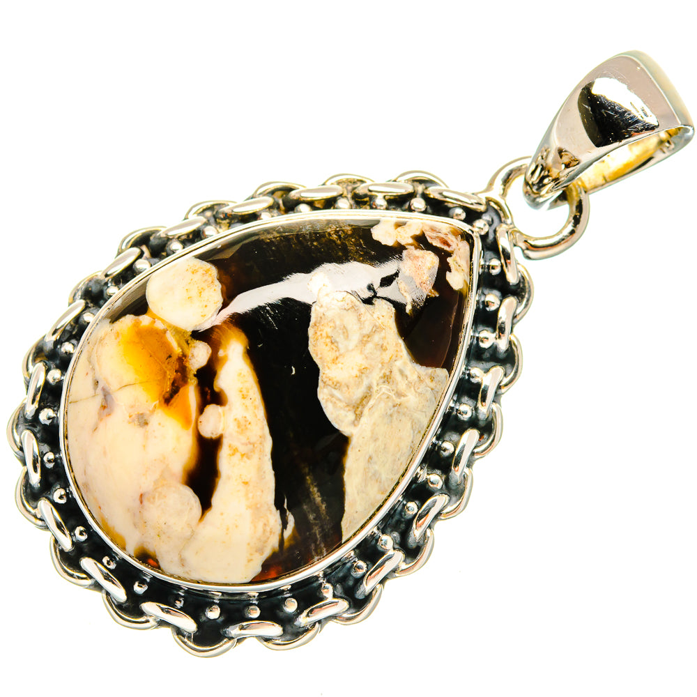 Peanut Wood Jasper Pendants handcrafted by Anasilvercos - PD24063 - Photo 2