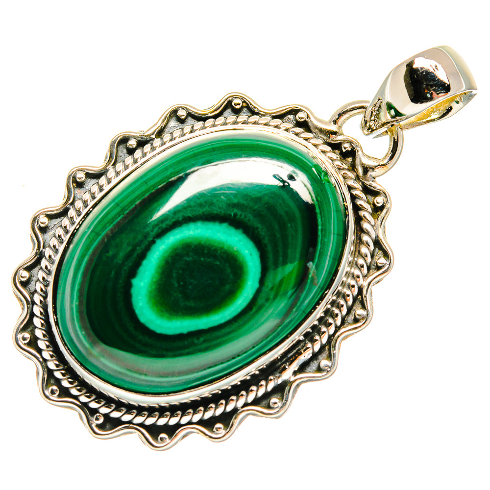 Malachite Pendants handcrafted by Anasilvercos - PD24065 - Photo 2