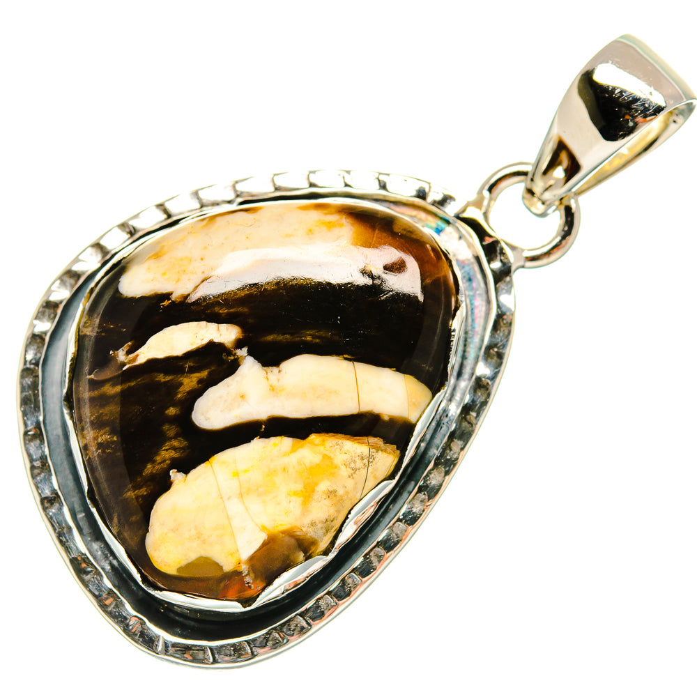 Peanut Wood Jasper Pendants handcrafted by Anasilvercos - PD24070 - Photo 2