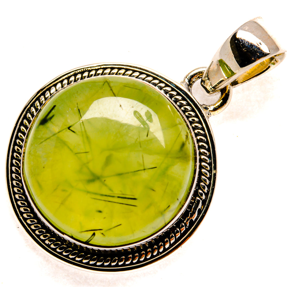 Prehnite Pendants handcrafted by Anasilvercos - PD24085 - Photo 2