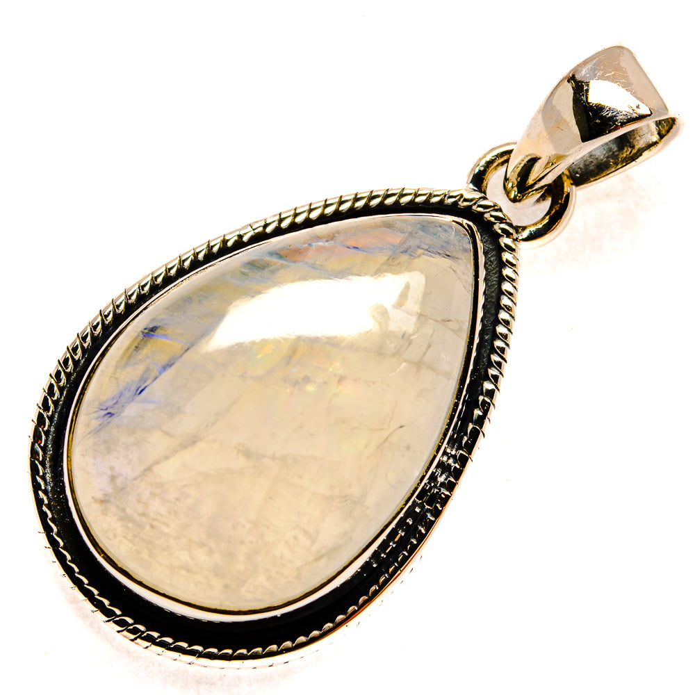Rainbow Moonstone Pendants handcrafted by Anasilvercos - PD24086 - Photo 2