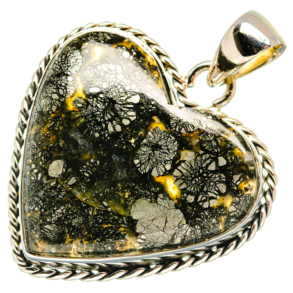 Pyrite Agate Pendants handcrafted by Anasilvercos - PD24104 - Photo 2