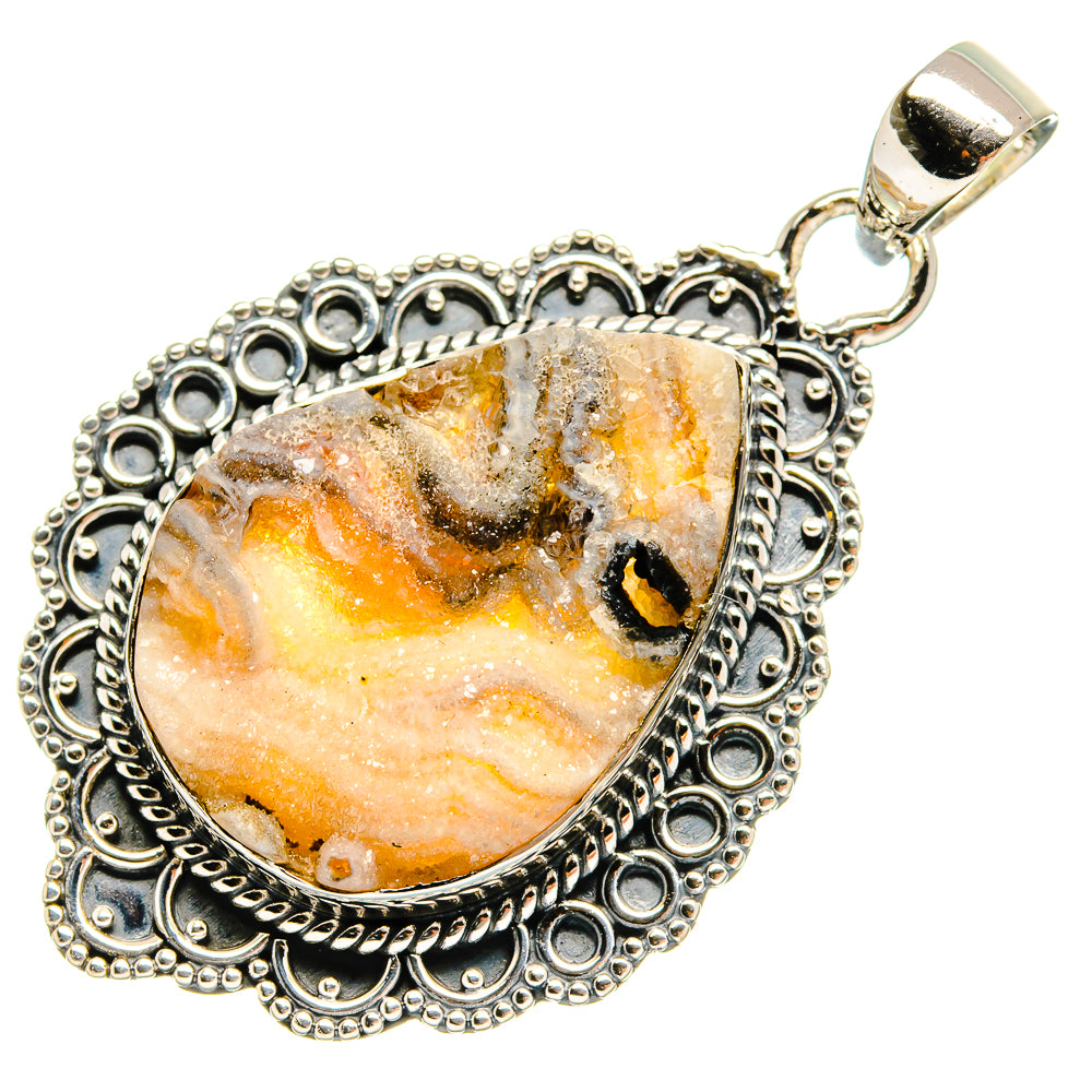Desert Druzy Pendants handcrafted by Anasilvercos - PD24112 - Photo 2