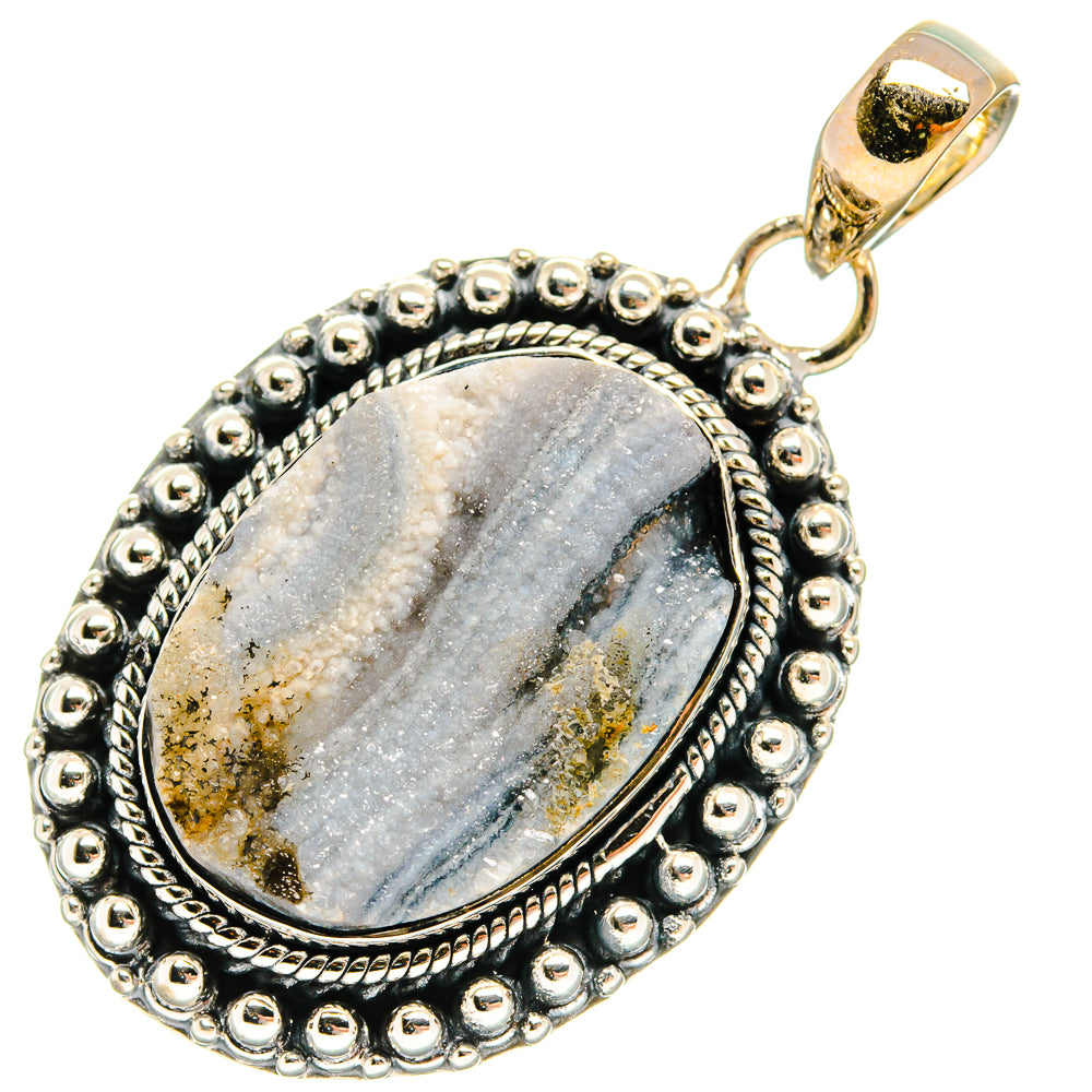 Desert Druzy Pendants handcrafted by Anasilvercos - PD24121 - Photo 2