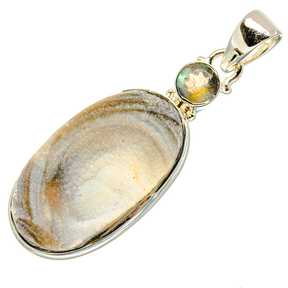 Desert Druzy Pendants handcrafted by Anasilvercos - PD24149 - Photo 2