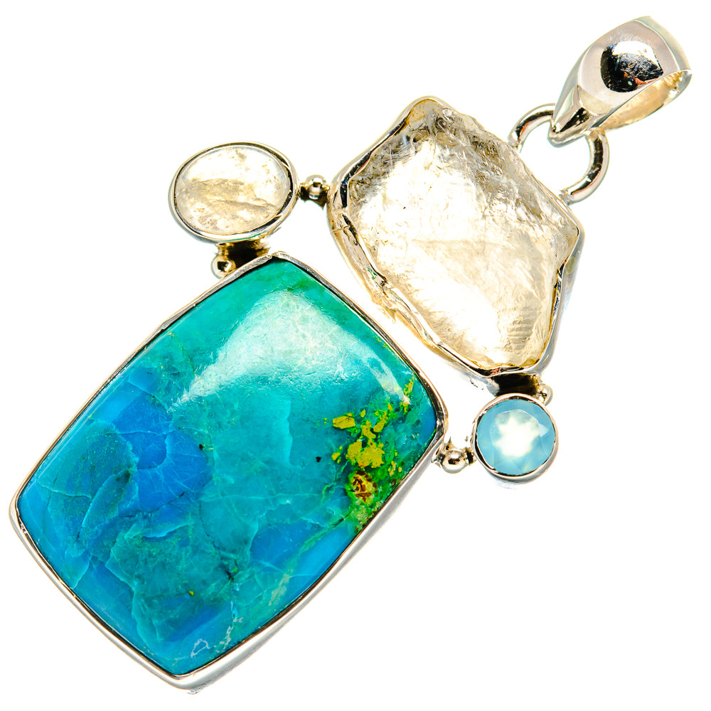Chrysocolla Pendants handcrafted by Anasilvercos - PD24158 - Photo 2
