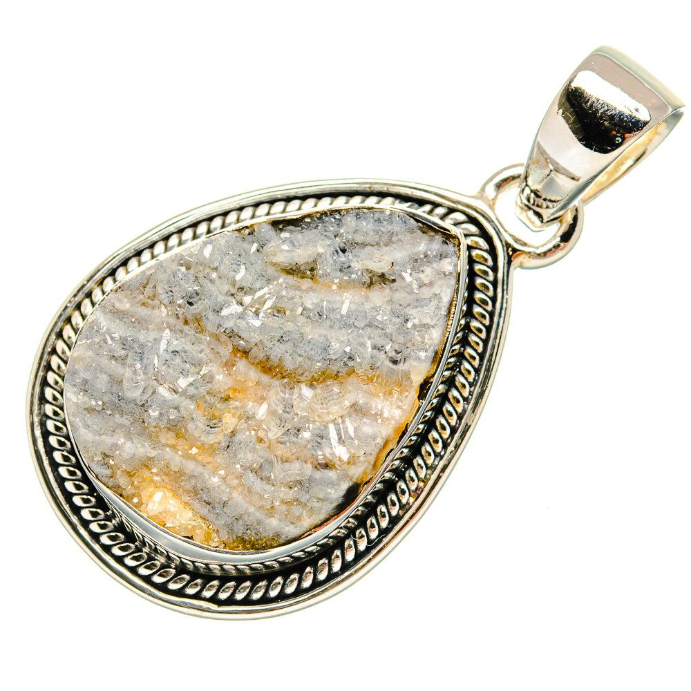 Desert Druzy Pendants handcrafted by Anasilvercos - PD24166 - Photo 2