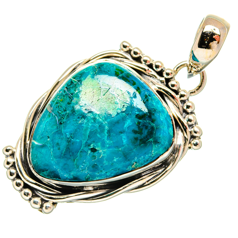 Chrysocolla Pendants handcrafted by Anasilvercos - PD24176 - Photo 2