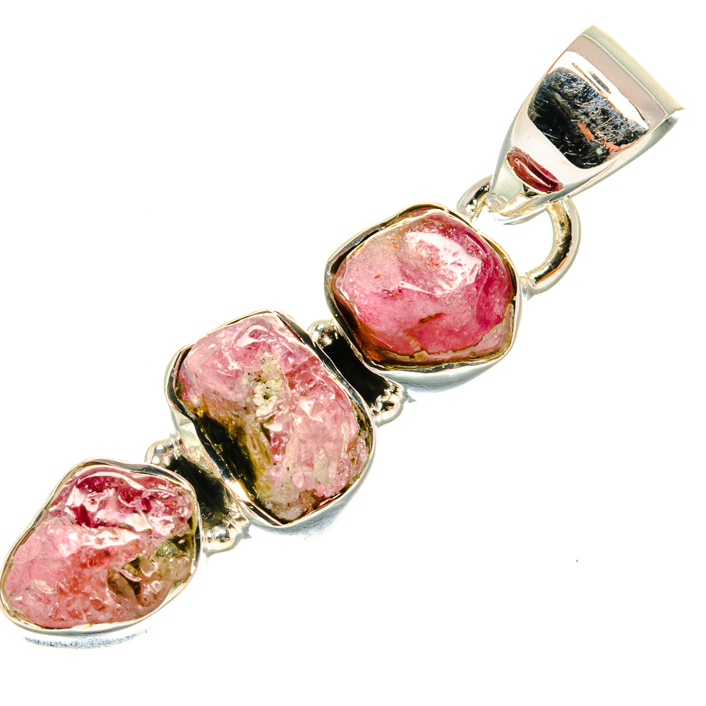 Pink Tourmaline Pendants handcrafted by Anasilvercos - PD24180 - Photo 2
