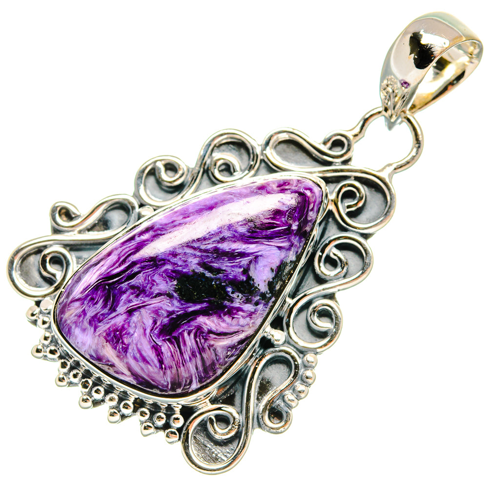Charoite Pendants handcrafted by Anasilvercos - PD24183 - Photo 2