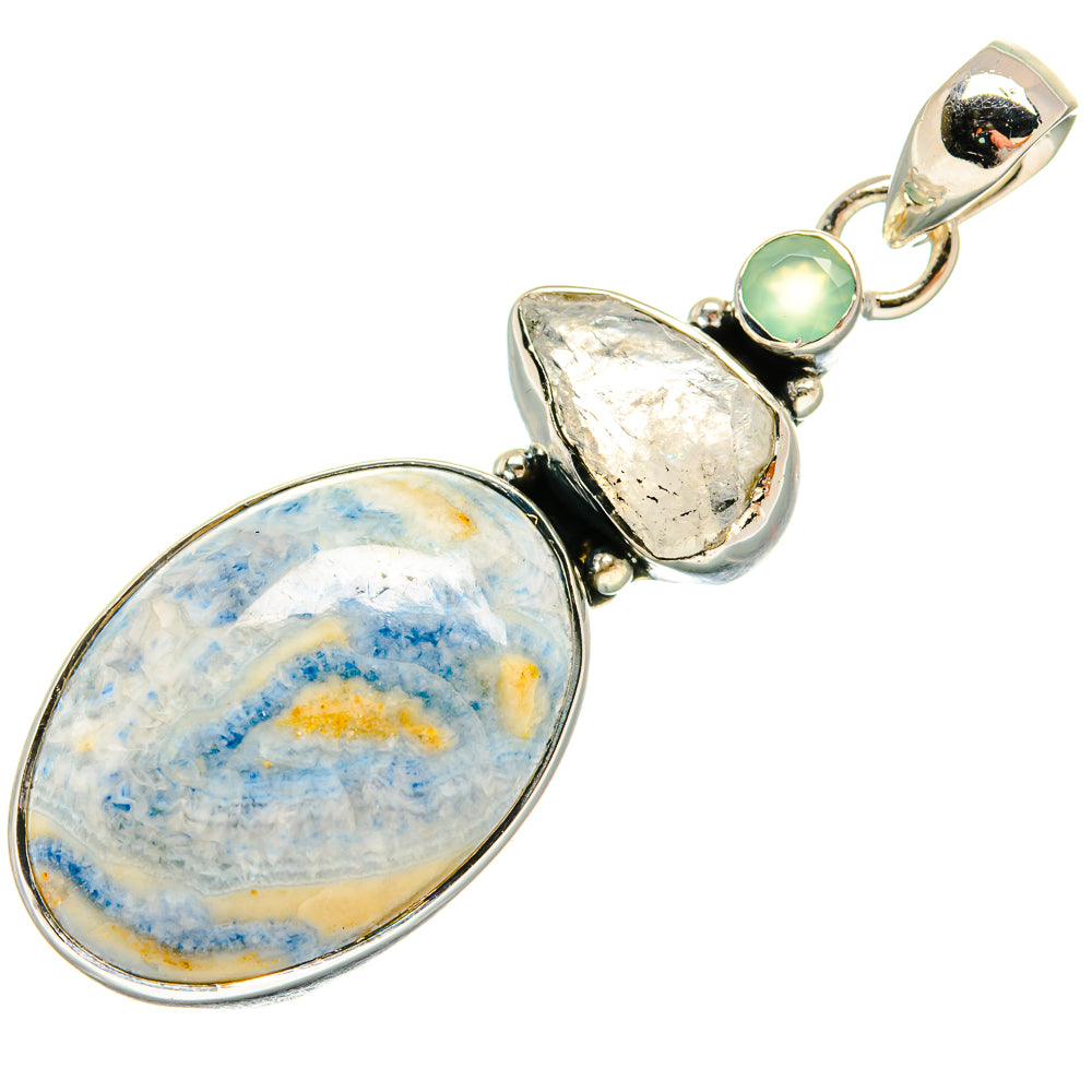 Blue Scheelite Pendants handcrafted by Anasilvercos - PD24205 - Photo 2