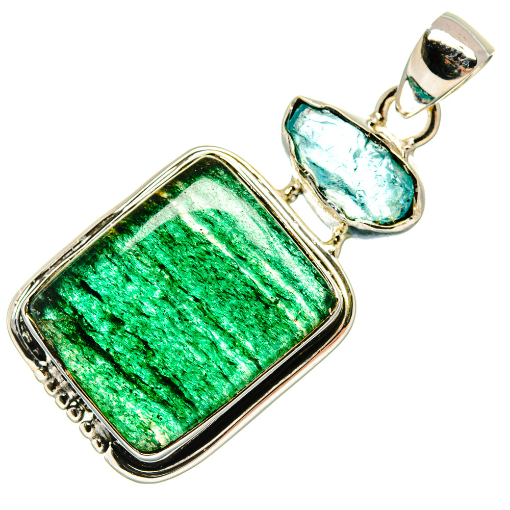 Green Aventurine Pendants handcrafted by Anasilvercos - PD24211 - Photo 2