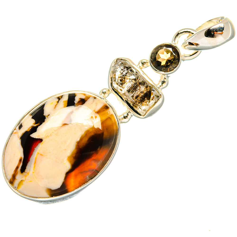 Peanut Wood Jasper Pendants handcrafted by Anasilvercos - PD24212 - Photo 2