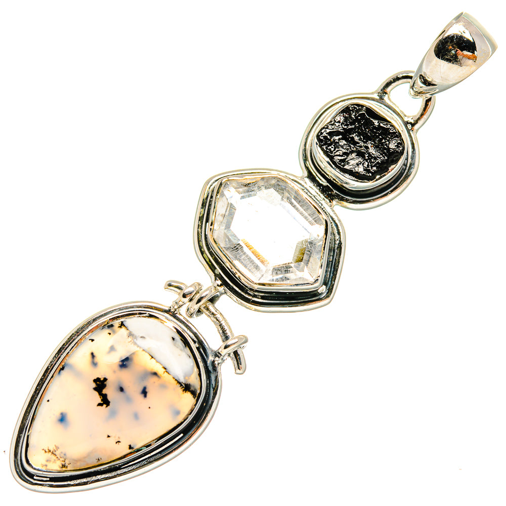 Dendritic Opal Pendants handcrafted by Anasilvercos - PD24226 - Photo 2