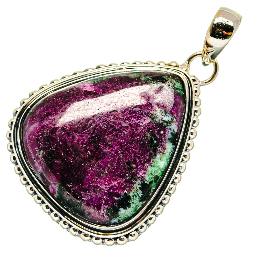 Ruby Zoisite Pendants handcrafted by Anasilvercos - PD24262 - Photo 2