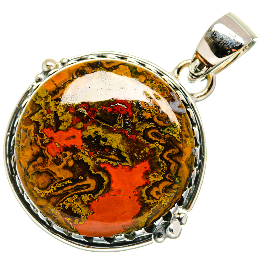 Moroccan Agate Pendants handcrafted by Anasilvercos - PD24263 - Photo 2
