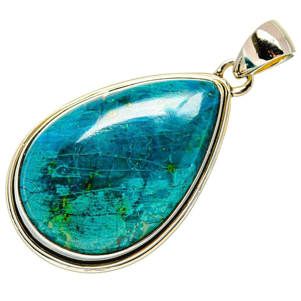 Chrysocolla Pendants handcrafted by Anasilvercos - PD24285 - Photo 2