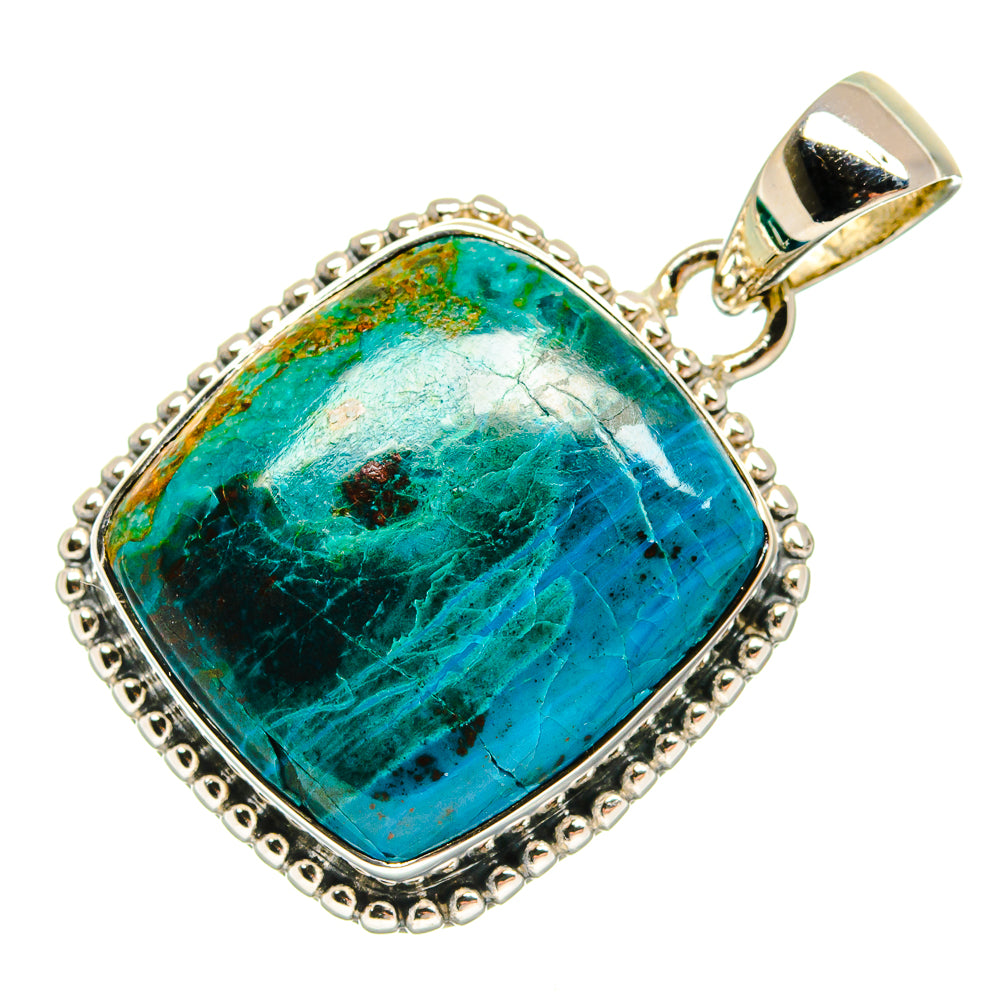 Chrysocolla Pendants handcrafted by Anasilvercos - PD24290 - Photo 2
