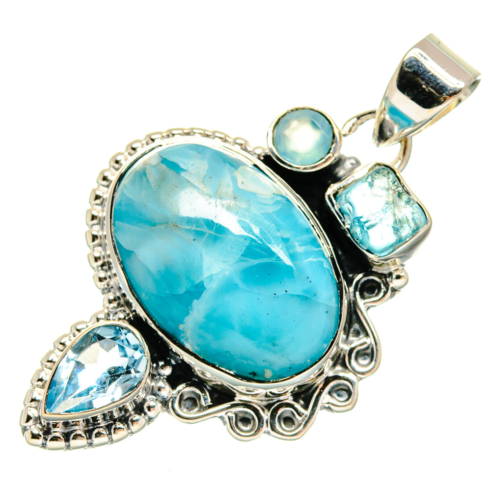 Larimar Pendants handcrafted by Anasilvercos - PD24307 - Photo 2