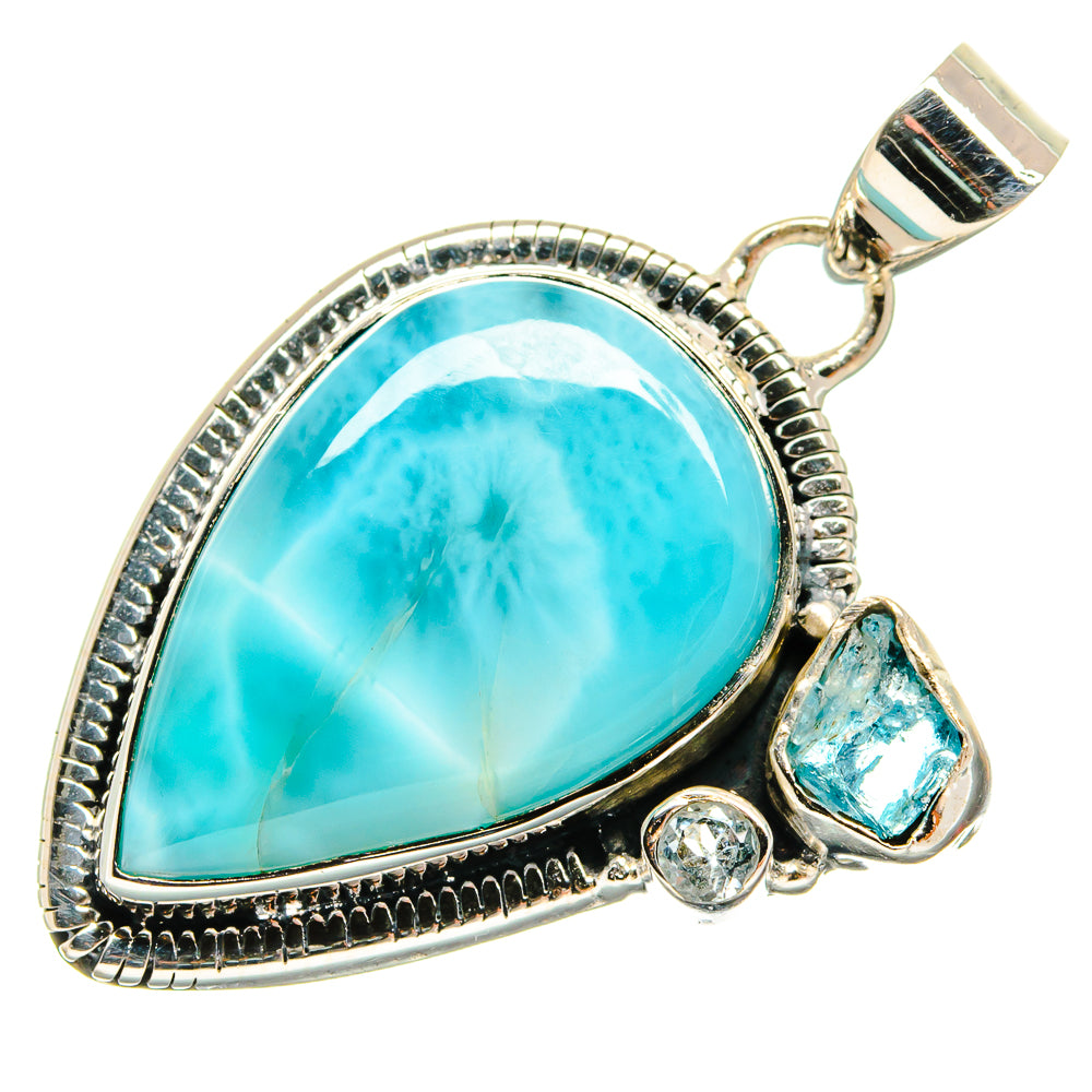 Larimar Pendants handcrafted by Anasilvercos - PD24308 - Photo 2