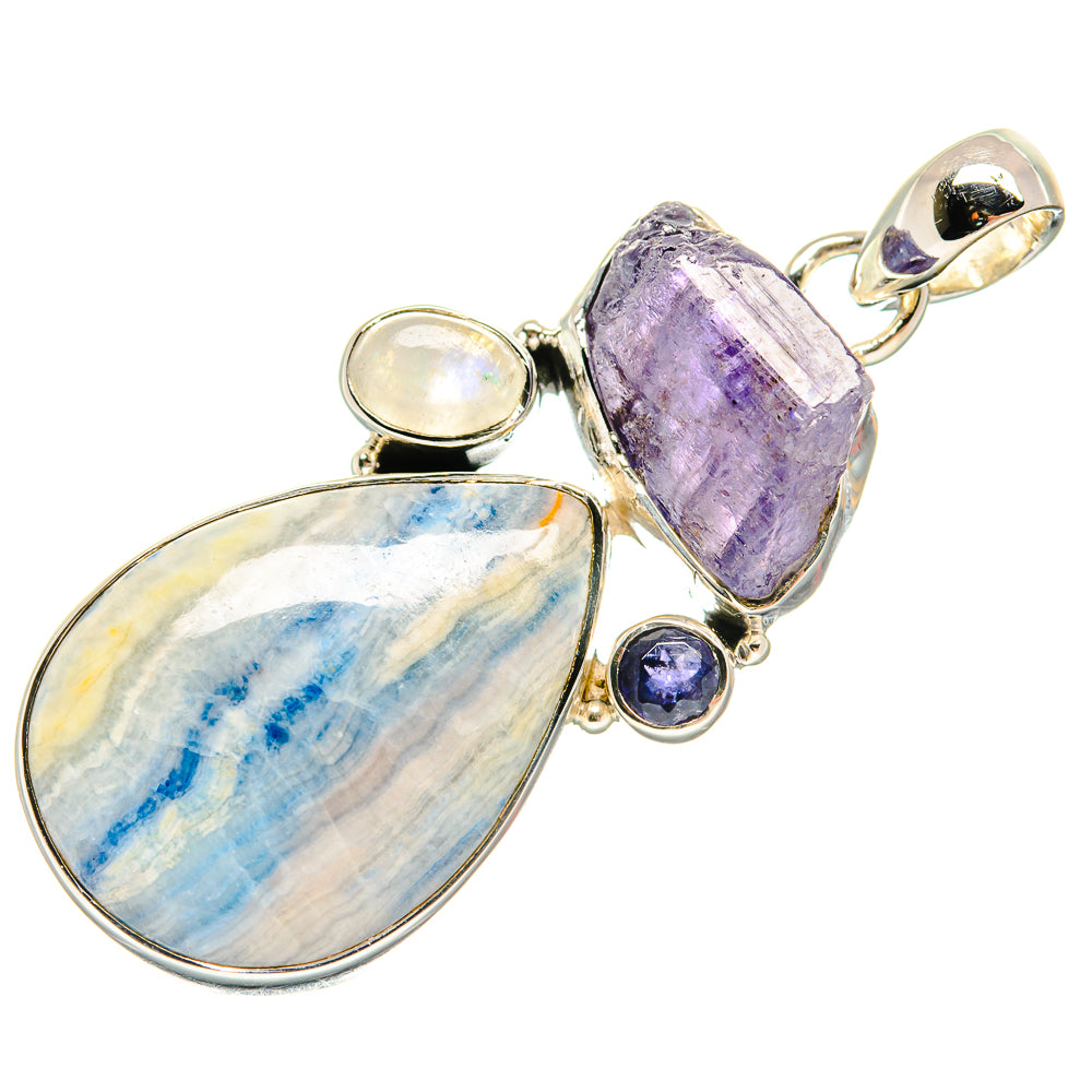 Blue Scheelite Pendants handcrafted by Anasilvercos - PD24315 - Photo 2