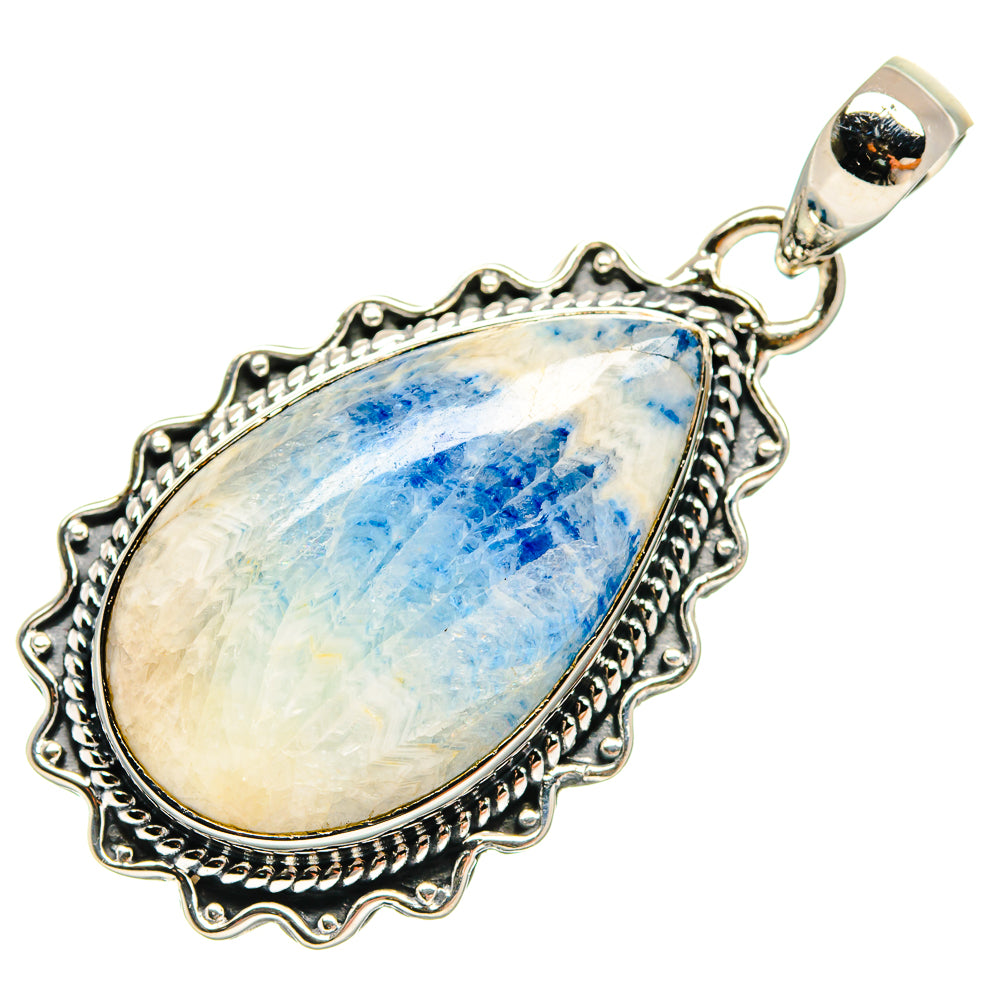 Blue Scheelite Pendants handcrafted by Anasilvercos - PD24317 - Photo 2