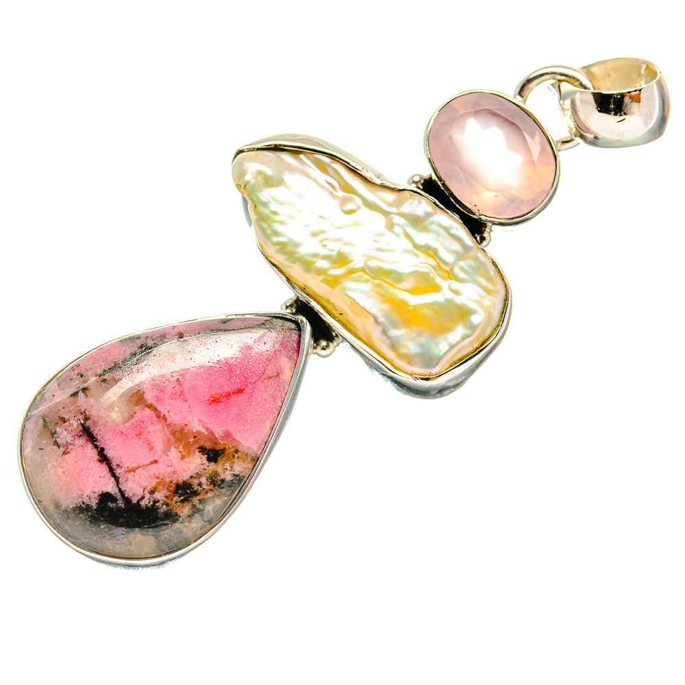 Rhodonite Pendants handcrafted by Anasilvercos - PD24324 - Photo 2