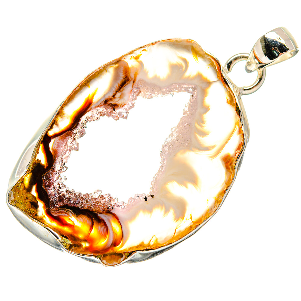 Coconut Geode Druzy Pendants handcrafted by Anasilvercos - PD24336 - Photo 2