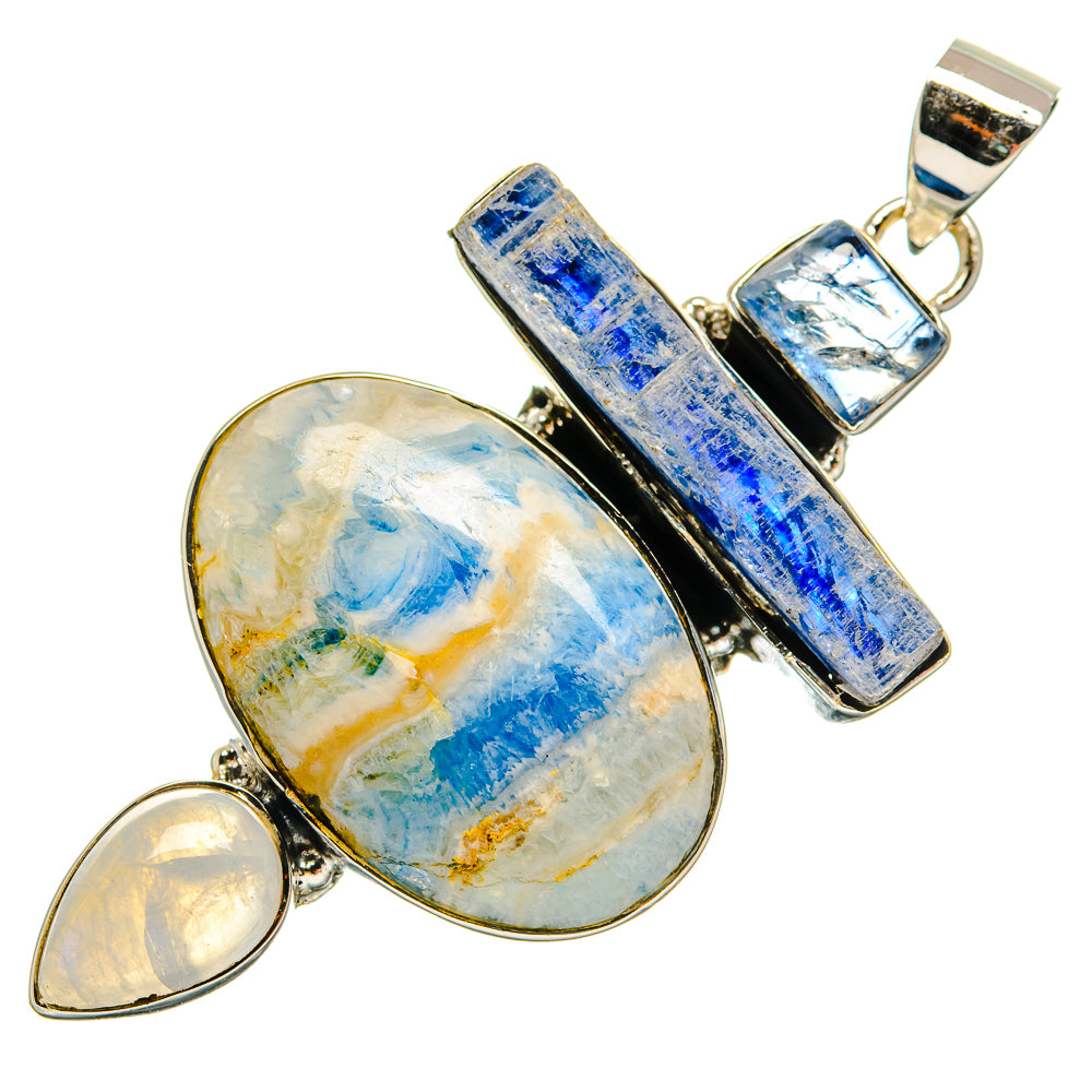 Blue Scheelite Pendants handcrafted by Anasilvercos - PD24344 - Photo 2