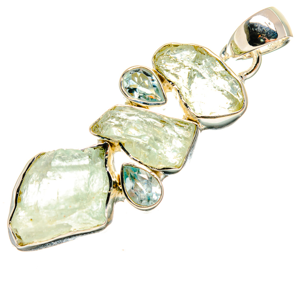 Aquamarine Pendants handcrafted by Anasilvercos - PD24351 - Photo 2