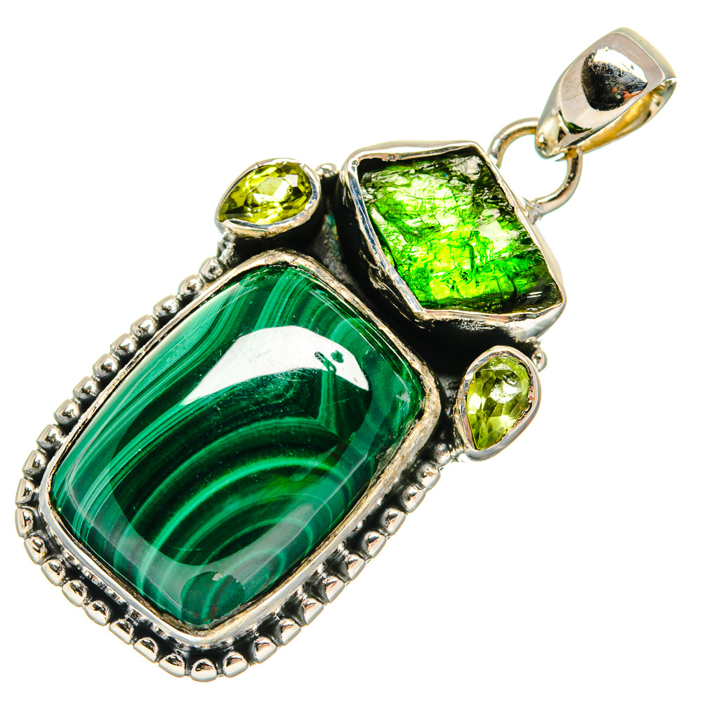 Malachite Pendants handcrafted by Anasilvercos - PD24371 - Photo 2