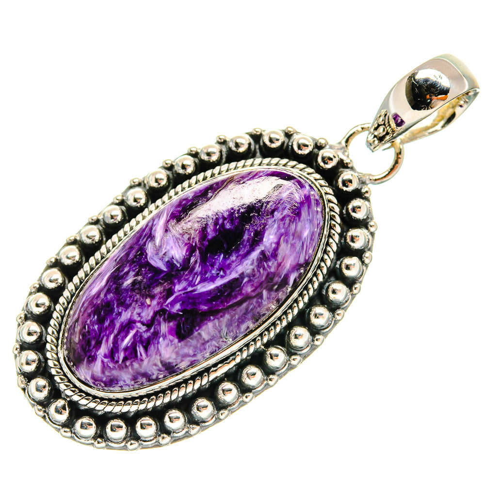 Charoite Pendants handcrafted by Anasilvercos - PD24372 - Photo 2