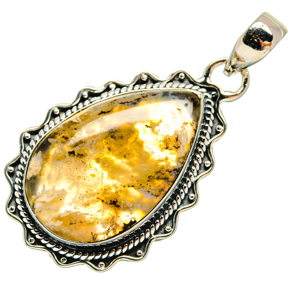 Plume Agate Pendants handcrafted by Anasilvercos - PD24373 - Photo 2