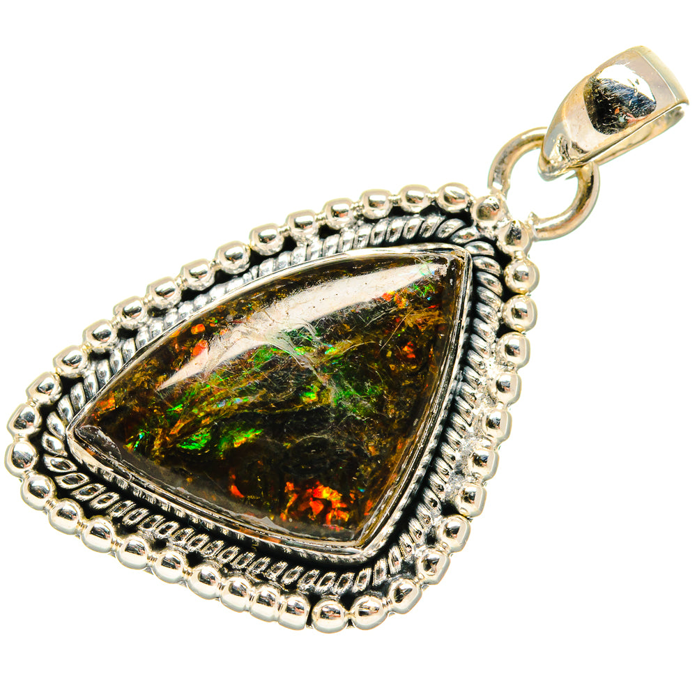 Ammolite Pendants handcrafted by Anasilvercos - PD24376 - Photo 2