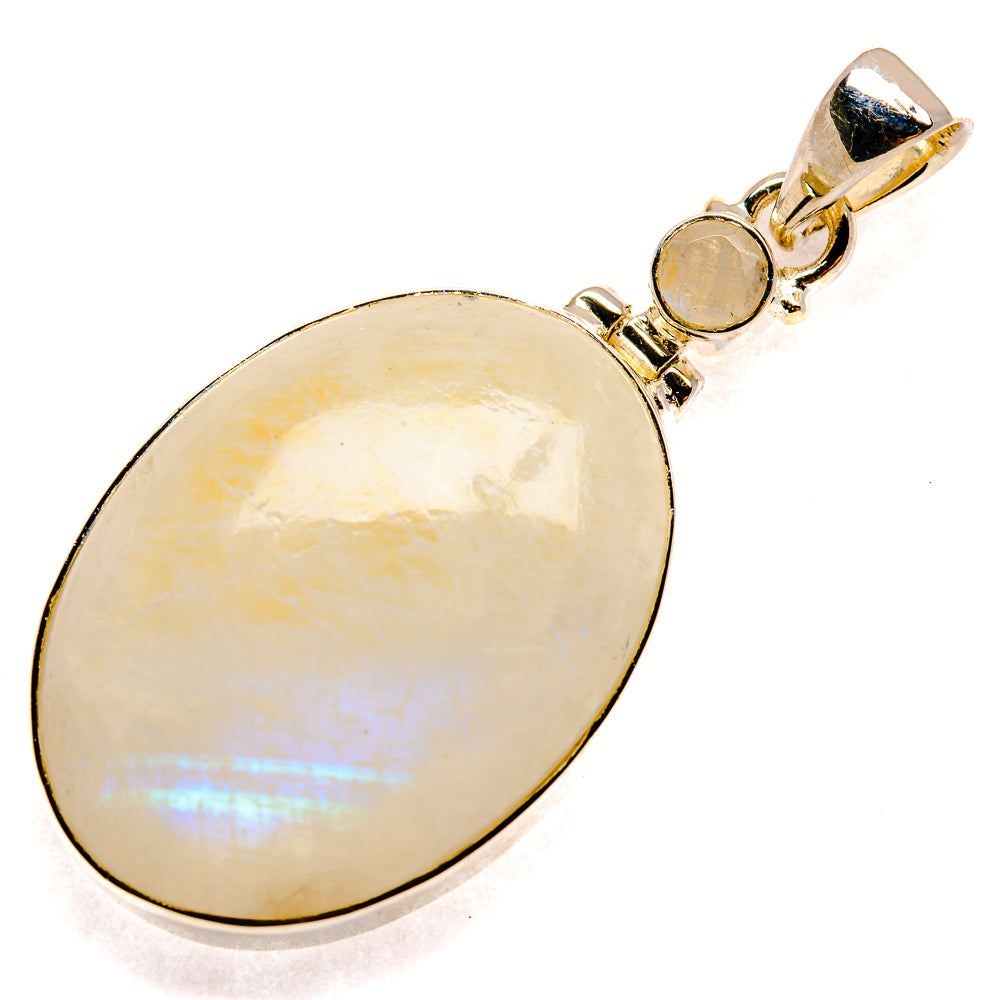 Rainbow Moonstone Pendants handcrafted by Anasilvercos - PD24388 - Photo 2